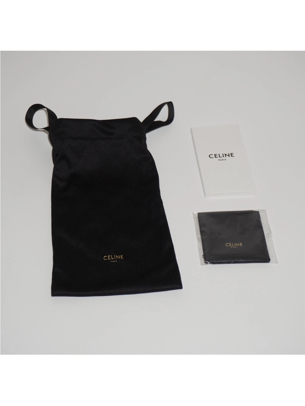 Celine Metal Triomphe 54MM Geometric Silver Sunglasses Gray Tinted Lens CL40254U - Picture 11 of 14